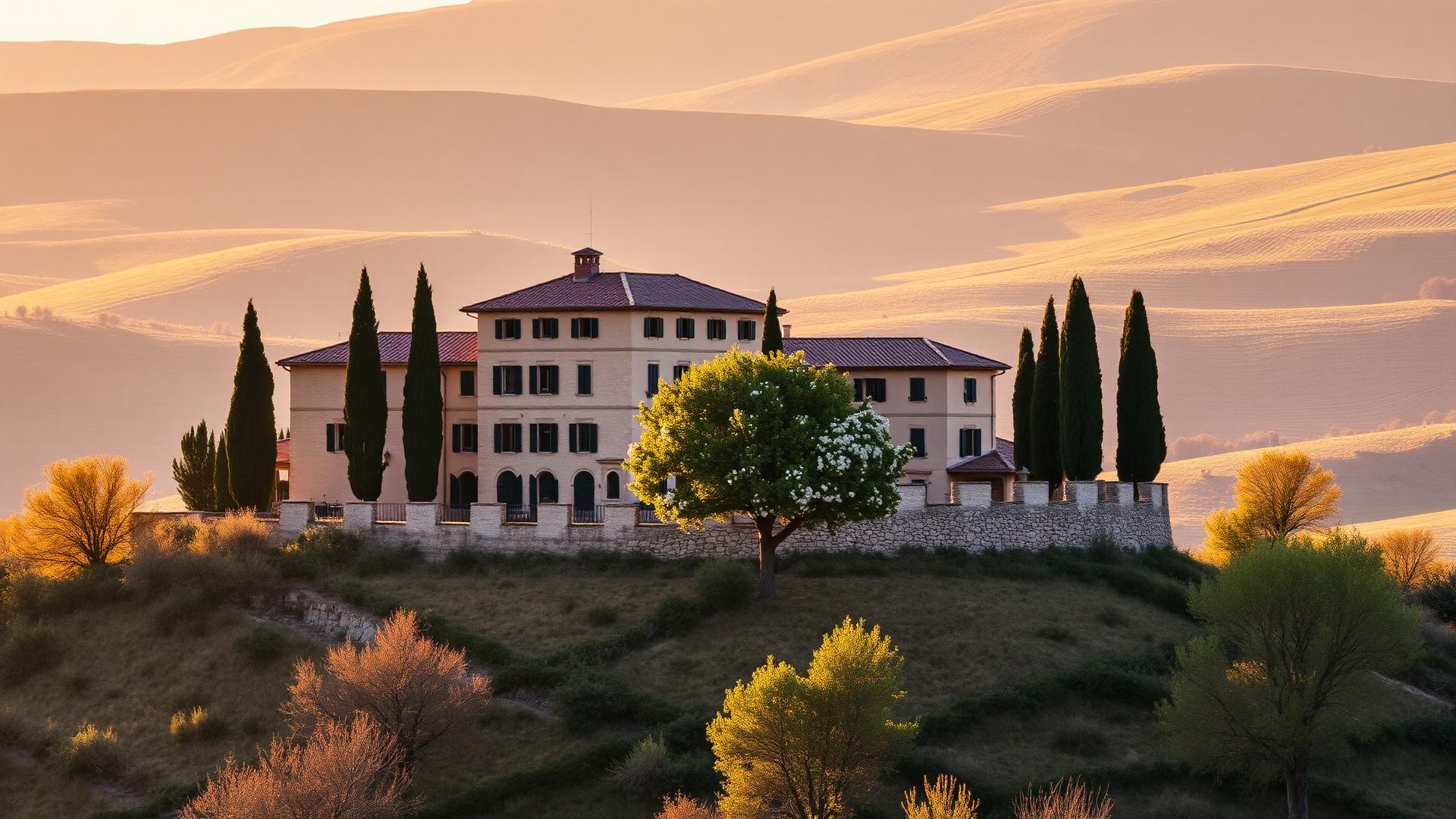 Palazzo Nolfi nel paesaggio